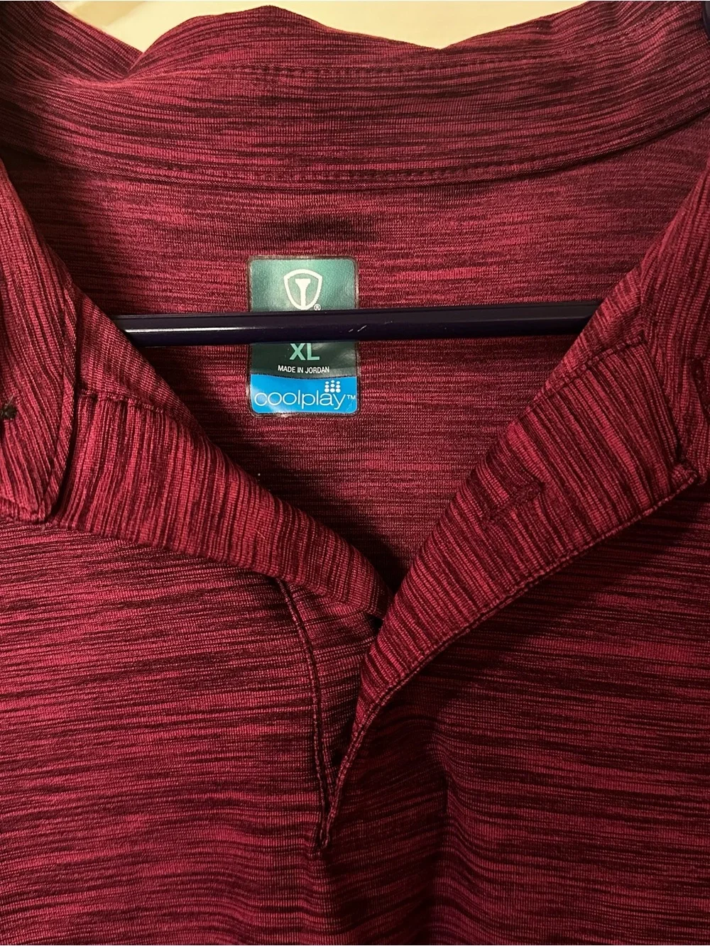 ProTour Coolplay Men's Burgundy Polo Shirt